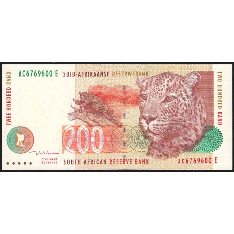 Afrique du Sud - Pick 127b - 200 rand - Série AC E - 1999 - Etat : NEUF
