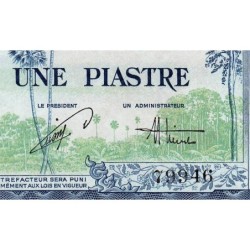 Indochine Française - Vietnam - Pick 105 - 1 piastre - Série F2 - 1954 - Etat : NEUF
