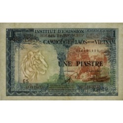 Indochine Française - Vietnam - Pick 105 - 1 piastre - Série G5 - 1954 - Etat : SPL