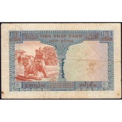 Indochine Française - Vietnam - Pick 105 - 1 piastre - Série K6 - 1954 - Etat : TB-