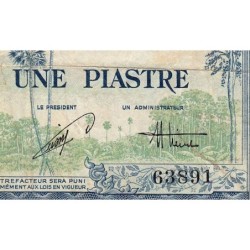 Indochine Française - Vietnam - Pick 105 - 1 piastre - Série K6 - 1954 - Etat : TB-