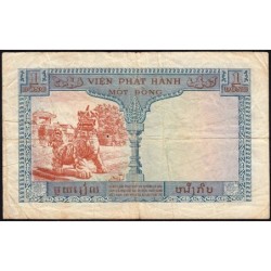 Indochine Française - Vietnam - Pick 105 - 1 piastre - Série K7 - 1954 - Etat : TB-