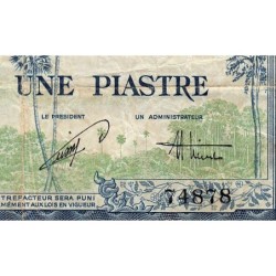 Indochine Française - Vietnam - Pick 105 - 1 piastre - Série K7 - 1954 - Etat : TB-