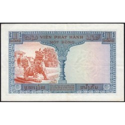 Indochine Française - Vietnam - Pick 105 - 1 piastre - Série B9 - 1954 - Etat : TTB