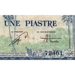 Indochine Française - Vietnam - Pick 105 - 1 piastre - Série X14 - 1954 - Etat : B+