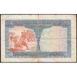 Indochine Française - Vietnam - Pick 105 - 1 piastre - Série J15 - 1954 - Etat : TB