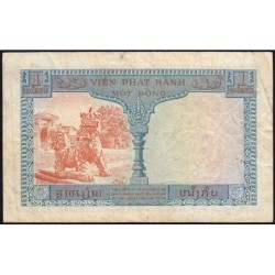 Indochine Française - Vietnam - Pick 105 - 1 piastre - Série W15 - 1954 - Etat : TB