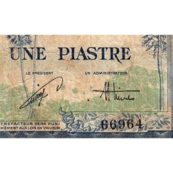 Indochine Française - Vietnam - Pick 105 - 1 piastre - Série S16 - 1954 - Etat : B+