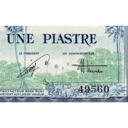 Indochine Française - Vietnam - Pick 105 - 1 piastre - Série F17 - 1954 - Etat : TTB+
