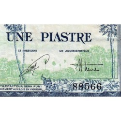 Indochine Française - Vietnam - Pick 105 - 1 piastre - Série Y17 - 1954 - Etat : TB