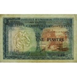 Indochine Française - Vietnam - Pick 105 - 1 piastre - Série E18 - 1954 - Etat : TTB+