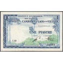 Indochine Française - Vietnam - Pick 105 - 1 piastre - Série L19 - 1954 - Etat : TTB+