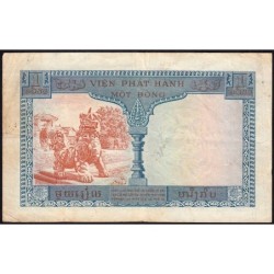 Indochine Française - Vietnam - Pick 105 - 1 piastre - Série Z19 - 1954 - Etat : TB