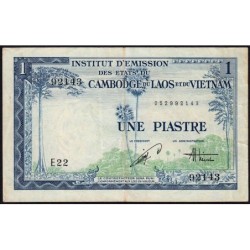 Indochine Française - Vietnam - Pick 105 - 1 piastre - Série E22 - 1954 - Etat : TB+