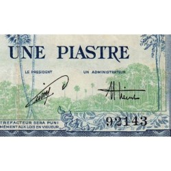 Indochine Française - Vietnam - Pick 105 - 1 piastre - Série E22 - 1954 - Etat : TB+