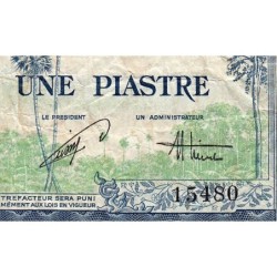 Indochine Française - Vietnam - Pick 105 - 1 piastre - Série S22 - 1954 - Etat : B+
