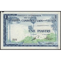 Indochine Française - Vietnam - Pick 105 - 1 piastre - Série D25 - 1954 - Etat : TTB-
