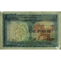 Indochine Française - Vietnam - Pick 105 - 1 piastre - Série D25 - 1954 - Etat : TTB-