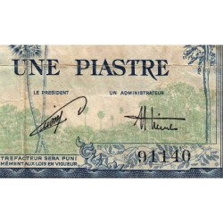 Indochine Française - Vietnam - Pick 105 - 1 piastre - Série D25 - 1954 - Etat : B