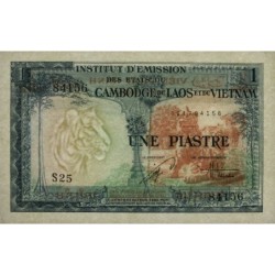 Indochine Française - Vietnam - Pick 105 - 1 piastre - Série S25 - 1954 - Etat : NEUF
