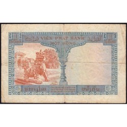Indochine Française - Vietnam - Pick 105 - 1 piastre - Série Z28 - 1954 - Etat : B+