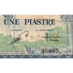 Indochine Française - Vietnam - Pick 105 - 1 piastre - Série Z28 - 1954 - Etat : B+