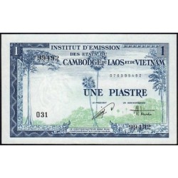 Indochine Française - Vietnam - Pick 105 - 1 piastre - Série O31 - 1954 - Etat : SPL