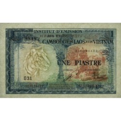 Indochine Française - Vietnam - Pick 105 - 1 piastre - Série O31 - 1954 - Etat : SPL