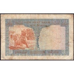 Indochine Française - Vietnam - Pick 105 - 1 piastre - Série V31 - 1954 - Etat : B