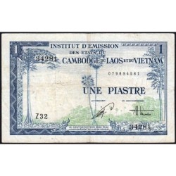 Indochine Française - Vietnam - Pick 105 - 1 piastre - Série Z32 - 1954 - Etat : TB