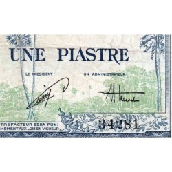 Indochine Française - Vietnam - Pick 105 - 1 piastre - Série Z32 - 1954 - Etat : TB
