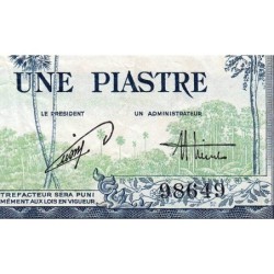 Indochine Française - Vietnam - Pick 105 - 1 piastre - Série Y33 - 1954 - Etat : TB+