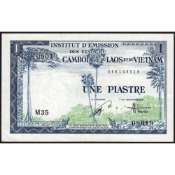 Indochine Française - Vietnam - Pick 105 - 1 piastre - Série M35 - 1954 - Etat : TTB+