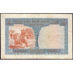 Indochine Française - Vietnam - Pick 105 - 1 piastre - Série N35 - 1954 - Etat : TB-