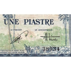 Indochine Française - Vietnam - Pick 105 - 1 piastre - Série N35 - 1954 - Etat : TB-
