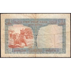 Indochine Française - Vietnam - Pick 105 - 1 piastre - Série N35 - 1954 - Etat : TB-