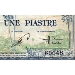 Indochine Française - Vietnam - Pick 105 - 1 piastre - Série N35 - 1954 - Etat : TB-
