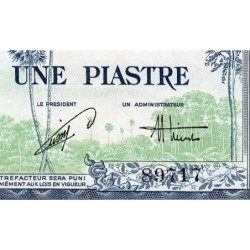 Indochine Française - Vietnam - Pick 105 - 1 piastre - Série R35 - 1954 - Etat : TTB+