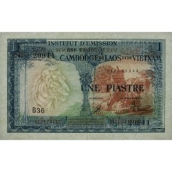 Indochine Française - Vietnam - Pick 105 - 1 piastre - Série B36 - 1954 - Etat : SUP