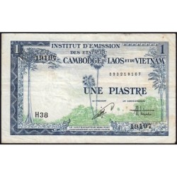 Indochine Française - Vietnam - Pick 105 - 1 piastre - Série H38 - 1954 - Etat : TB+