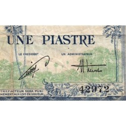 Indochine Française - Vietnam - Pick 105 - 1 piastre - Série P41 - 1954 - Etat : B