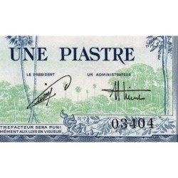Indochine Française - Vietnam - Pick 105 - 1 piastre - Série R44 - 1954 - Etat : SPL