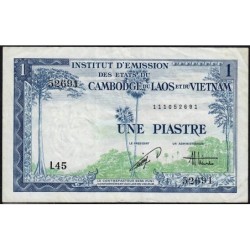 Indochine Française - Vietnam - Pick 105 - 1 piastre - Série L45 - 1954 - Etat : TTB-