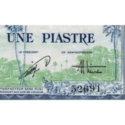 Indochine Française - Vietnam - Pick 105 - 1 piastre - Série L45 - 1954 - Etat : TTB-
