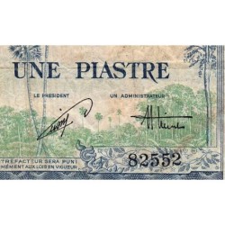 Indochine Française - Vietnam - Pick 105 - 1 piastre - Série M45 - 1954 - Etat : B
