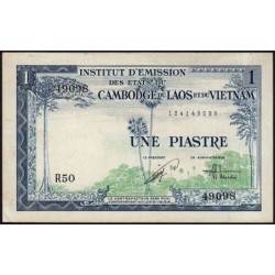 Indochine Française - Vietnam - Pick 105 - 1 piastre - Série R50 - 1954 - Etat : TTB-