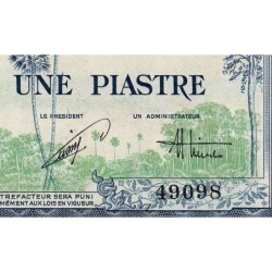 Indochine Française - Vietnam - Pick 105 - 1 piastre - Série R50 - 1954 - Etat : TTB-