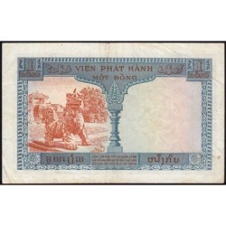 Indochine Française - Vietnam - Pick 105 - 1 piastre - Série A52 - 1954 - Etat : TTB