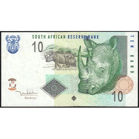 Afrique du Sud - Pick 128a - 10 rand - Série AN A - 2005 - Etat : TTB