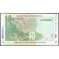 Afrique du Sud - Pick 128a - 10 rand - Série AN A - 2005 - Etat : TTB